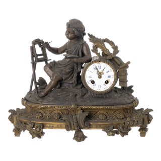Table Clock 19th Century For Sale