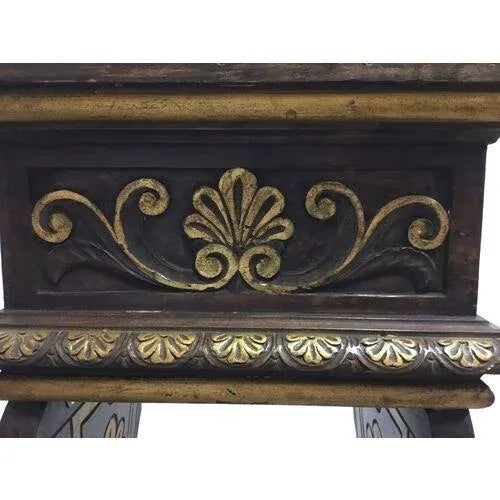 Antique Acanthus Leaf Carved Italian Pedestal For Sale In Atlanta - Image 6 of 9