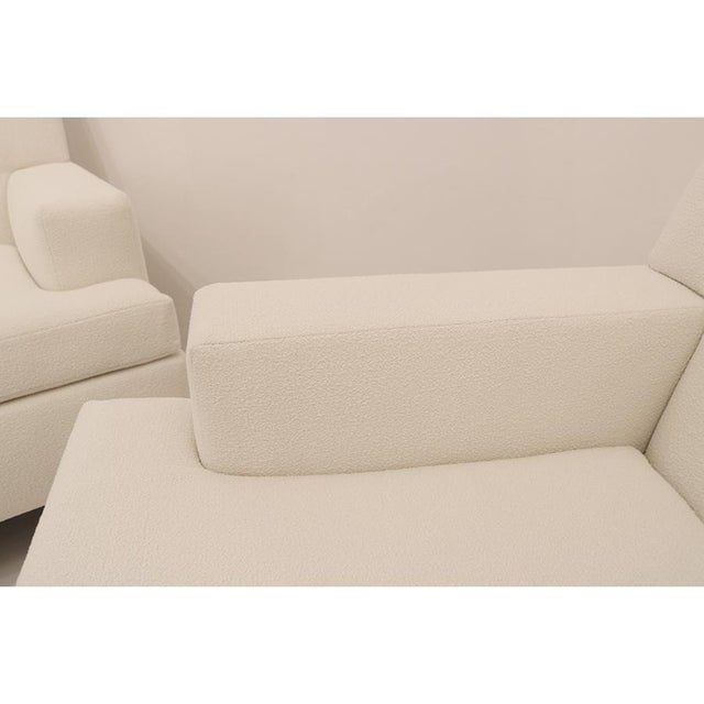 White Pair of Marco Zanuso " Square " Armchairs for Arflex , Italy 1960's For Sale - Image 8 of 18