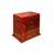 This ornate Chinese-style jewelry chest is a striking example of traditional craftsmanship, featuring a vibrant cinnabar-...