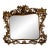 Exceptional Antique Italian Florentine Giltwood Mirror, Hand-Carved in the Baroque Rococo Style For Sale