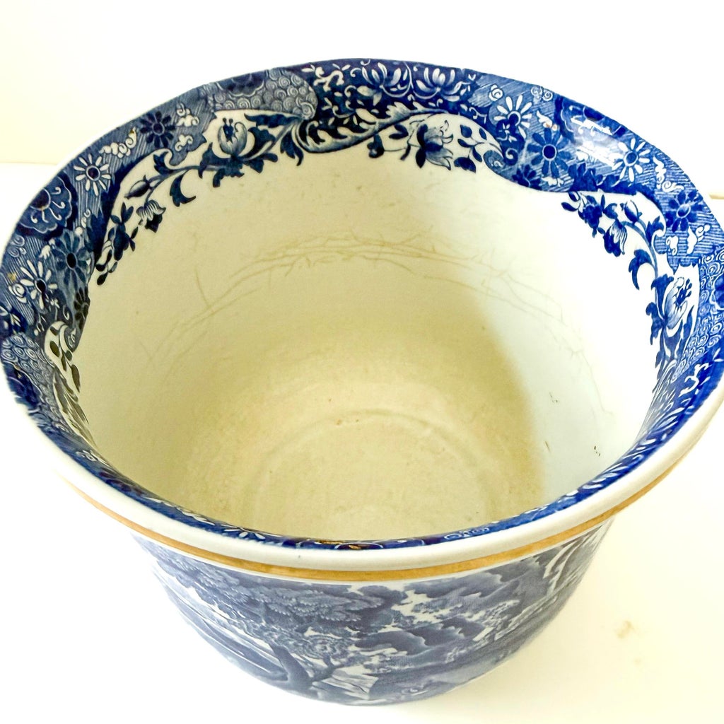 Mid-20th Century Copeland Spode “Italian” Blue & White Footed