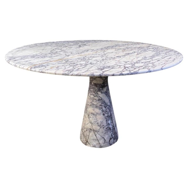 Vintage Round Marble Dining Table, 1970s For Sale - Image 18 of 18