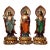 Late 20th Century Set of 3 Gilt Bronze Figures of the Western Trinity For Sale