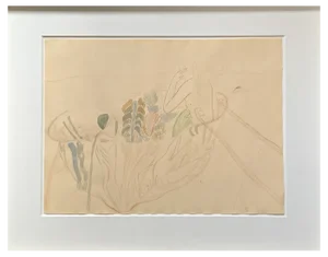 Mimmo Paladino, Untitled, 1983, Watercolor, Chalk & Ink on Paper