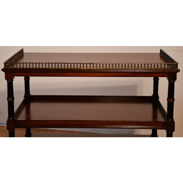 1930s Beacon Hill English Regency Mahogany Side Table / End Table For Sale - Image 13 of 15