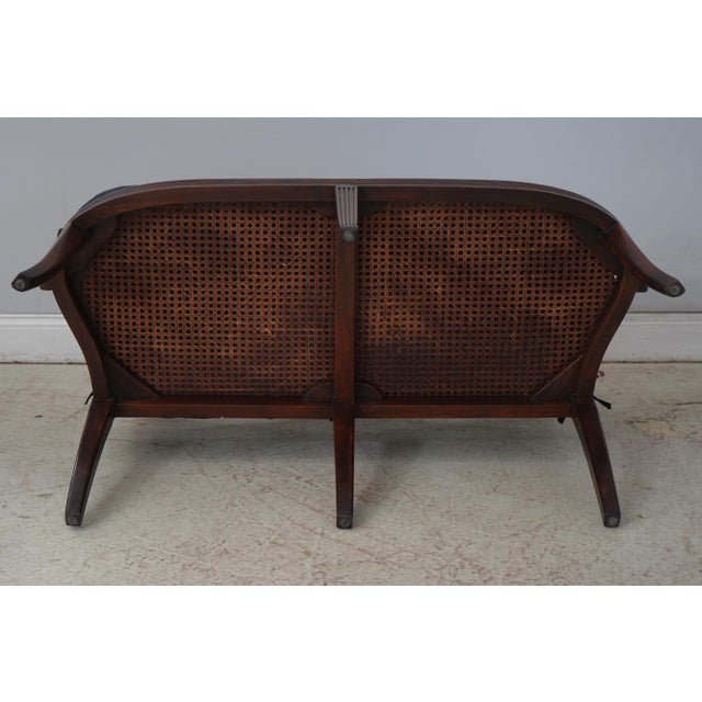 Theodore Alexander Regency Style Cane Seat Window Bench For Sale - Image 16 of 17