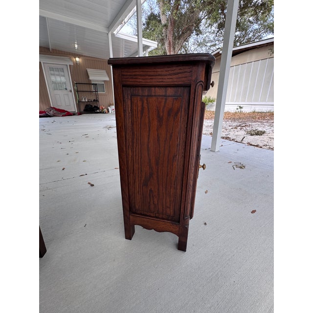 Louis XV Style Oak Jam Cabinet / Cupboard For Sale - Image 9 of 11