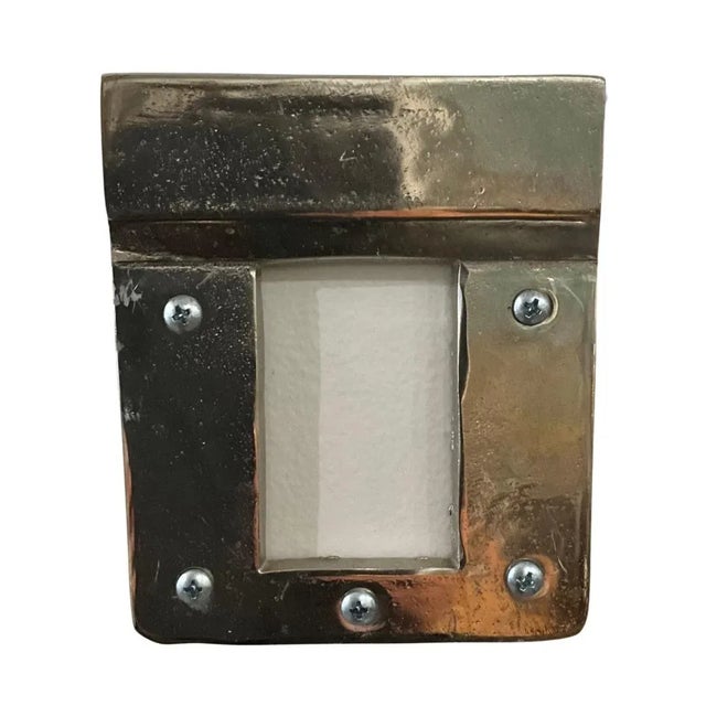 Late 20th Century Wall Mounted Cast Aluminum Rhino Sculpture For Sale - Image 11 of 12