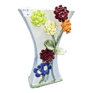 1990s Dana Gibson Ceramic Vase For Sale