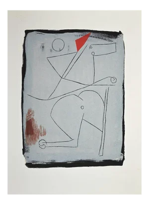 Marino Marini, Acrobats, Original Etching and Aquatint, 1963
