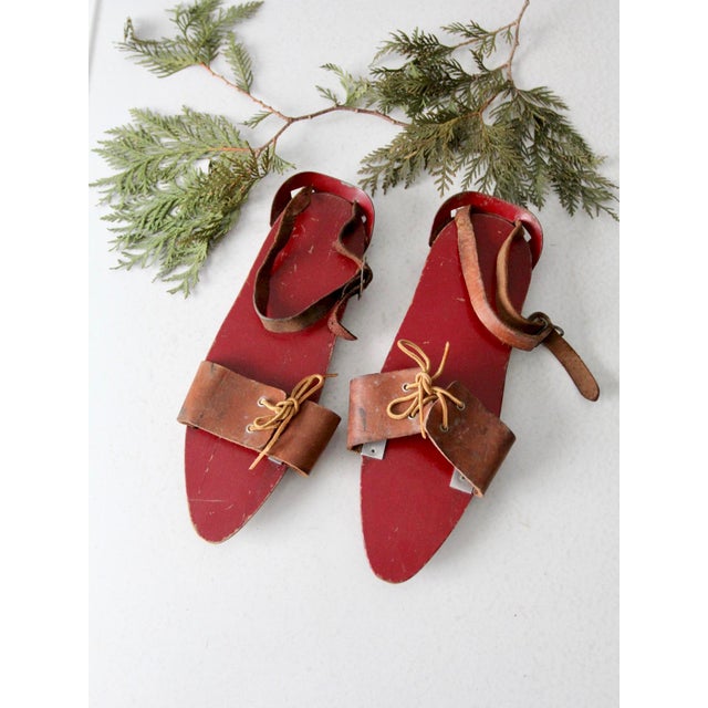 Antique Wooden Ice Skates Chairish