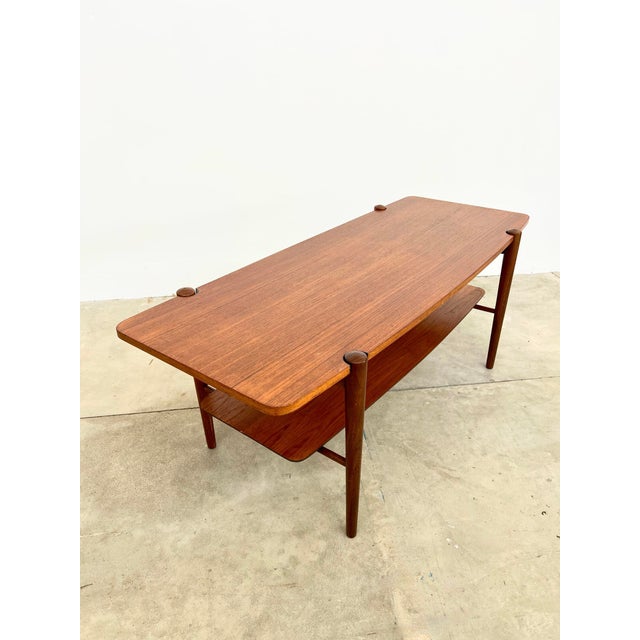 Teak Coffee Table with Reversible Top by Louis van Teeffelen for Webe, 1960s For Sale - Image 9 of 18