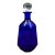 Mid 20th Century Blenko Don Sheppard 8132m Facet Line Sapphire Blue Glass Decanter With Stopper For Sale