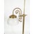 Vintage Art Deco Brass Floor Lamp With Etched Frosted Glass Shade For Sale - Image 4 of 6