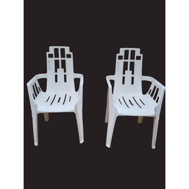 Stackable Plastic Chair by Pierre Paulin for Henry Massonnet 1980s For Sale - Image 6 of 18