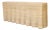 Woven Reed Ghost Drapery Console With Flat Back For Sale