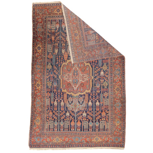 Antique Persian Bidjar Rug 4'7'' x 7'1''. The town and surrounding Kurdish carpets of the eponym city, often in room or...