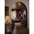 Gable Linear Chandelier, Antique Brass with Storm Blue Shade For Sale - Image 4 of 9