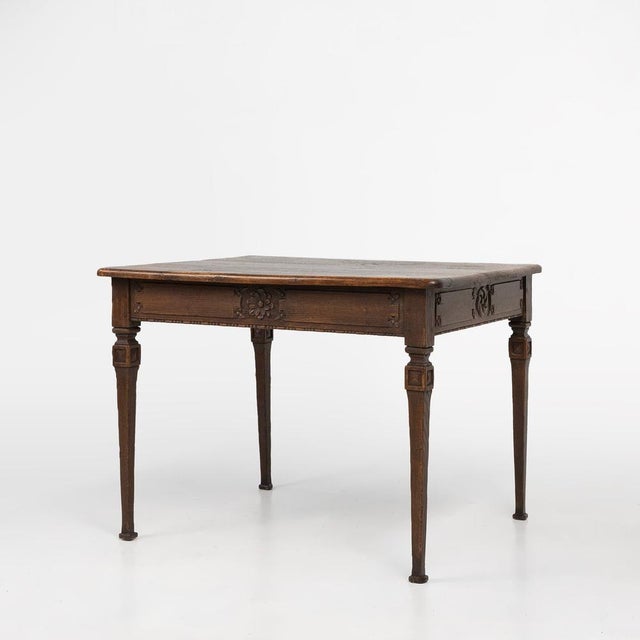 Mid-Century French Rustic Side Table in Wood, 1850s For Sale - Image 12 of 12