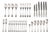 Christofle Silver Plate Flatware Service, 32 Pcs. For Sale