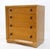 Mid-Century Modern Blonde Bachelor Chests with Heavy Brass Hardware - A Pair For Sale - Image 6 of 10