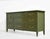 Mount Airy Furniture Company Mid Century Traditional Dresser Sideboard by Mount Airy in Green - Newly Painted For Sale - Image 4 of 13