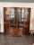 Magnificent Austrian bookcase Hoffmannschule around 1908 Makassar veneered, with a faceted glass Lay on the outer doors...