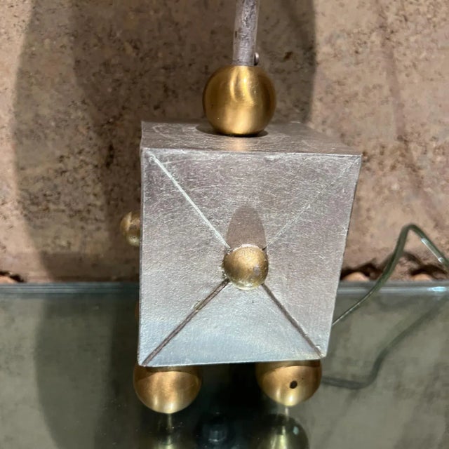 Pair French Table Lamps in Style of Maison Le Dauphin, Brass Hollywood Regency For Sale In San Diego - Image 6 of 15