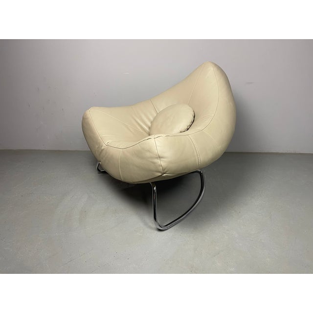 Beige Chili Lounge Chair by Paul Falkenberg for Rom, Belgium, 1970s For Sale - Image 8 of 13