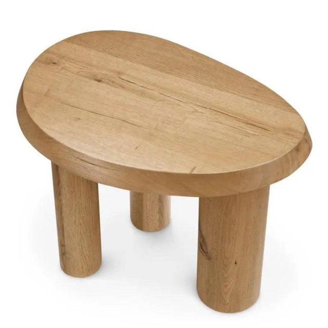 Vintage Oak Side Table For Sale - Image 4 of 8