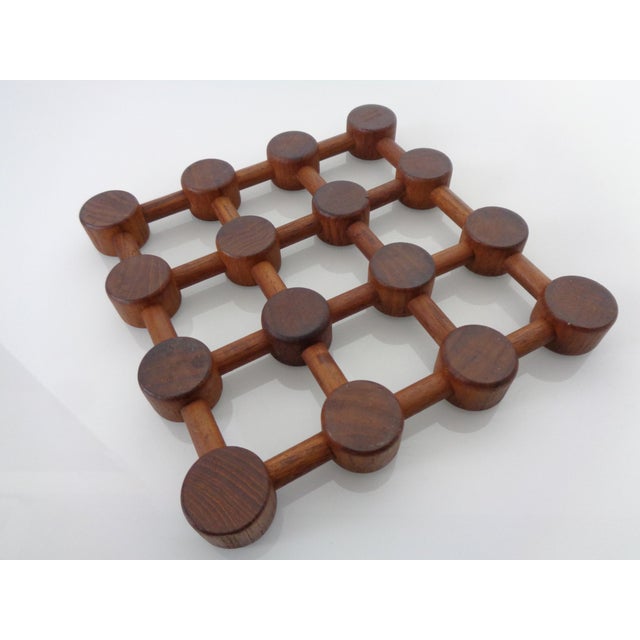 Vintage Danish Teak Coaster by Nissen, 1960s, Set of 3 For Sale - Image 13 of 18
