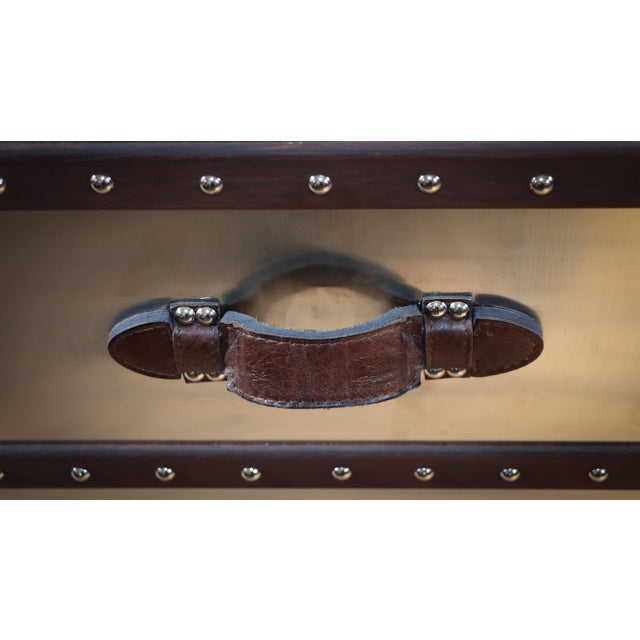 Stoneyhurst Mayfair Desk in Brushed Steel and Leather from Timothy Oulton, 2010s For Sale - Image 15 of 18