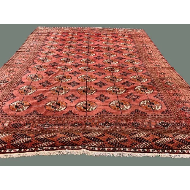 Antique Turkmen Tekke Main Rug For Sale - Image 5 of 12