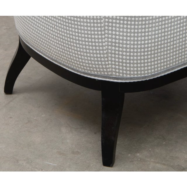 Late 20th Century Late 20th Century Pair of Armless Slipper Chairs For Sale - Image 5 of 7