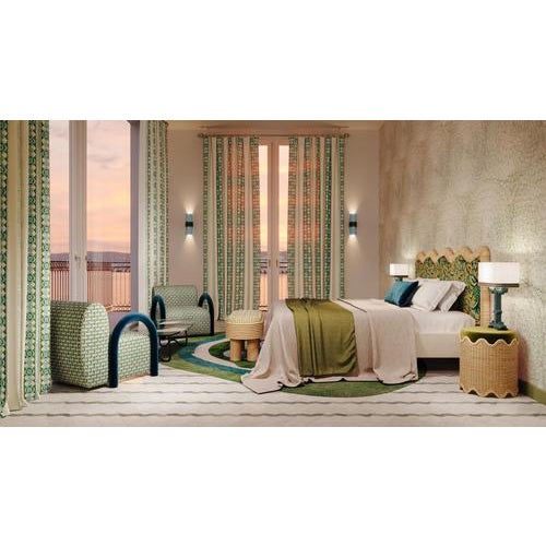 Not Yet Made - Made To Order Fidji Headboard in Rattan with Particle Board and HR Foam by Popus Editions For Sale - Image 5 of 6