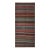1970s Vintage Handmade Wool Cotton Brown Runner Rug For Sale