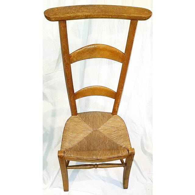 Late 19th Century French Country Prie Dieu Prayer Chair For Sale - Image 9 of 9