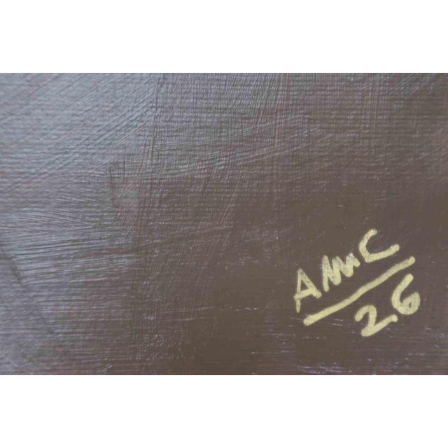 Contemporary Anna Maria Caboni, Geometry 4, 2010s, Acrylic Painting For Sale - Image 3 of 4