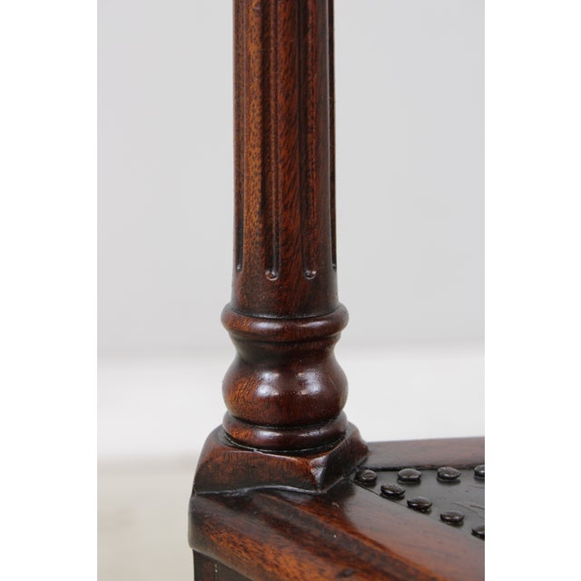 Pair of Theodore Alexander Mahogany 3 Tier Tables For Sale - Image 12 of 16