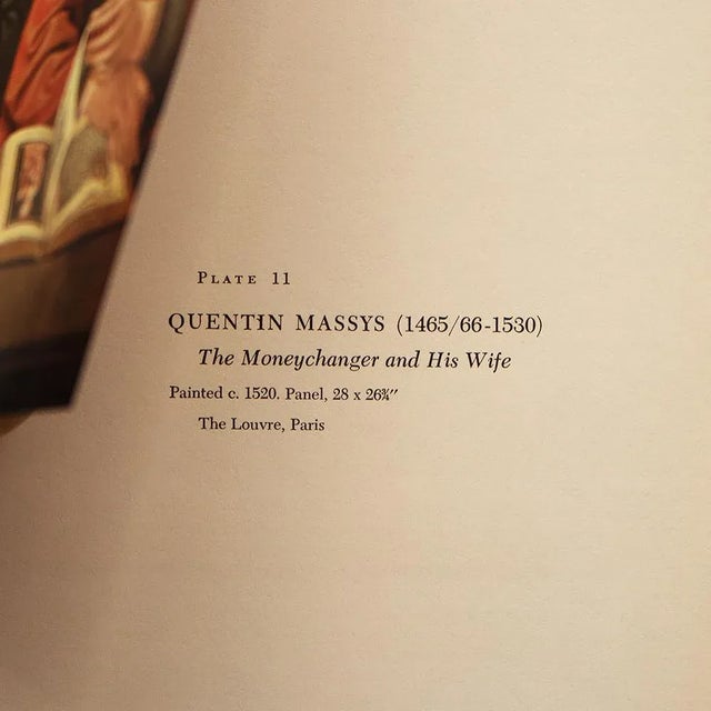 1950s 1956 After Quentin Massys "The Moneychanger and His Wife", Vintage Full-Color Print For Sale - Image 5 of 8