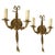 Vintage Pair of Solid Brass Wall-mount Sconces. These Louis XVI-style brass wall sconces epitomize timeless elegance with...