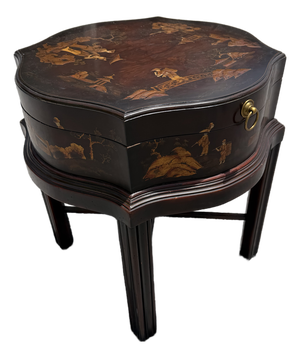 Theodore Alexander Indochine the Floral Painted Box Accent Table