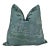 Dark Teal Pagoda Down Filled Pillow For Sale