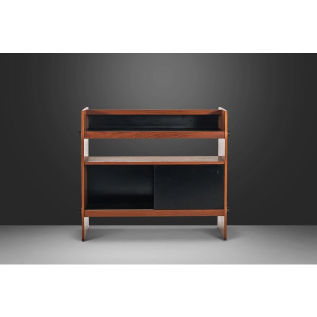 Mid-Century Modern Mid Century Modern Two Tone Bar in Teak, circa 1960s For Sale - Image 3 of 13