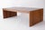 Mid-Century Modern Vintage Danish Komfort Lattice Pattern Teak and Glass Coffee Table & Side Table Set For Sale - Image 3 of 12
