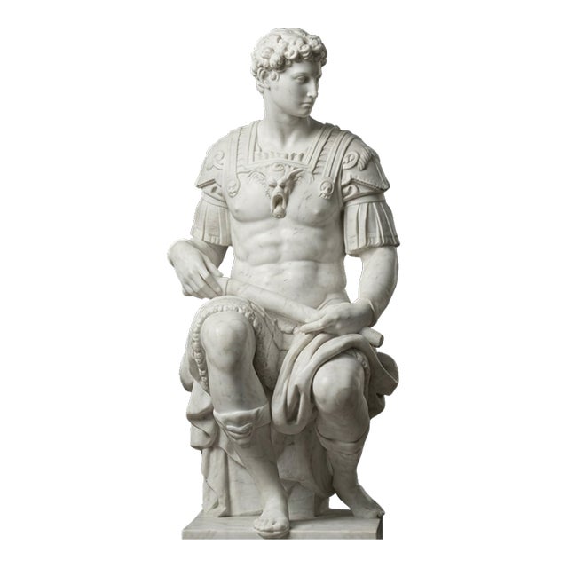 Giuliano De' Medici, Duke of Nemours – Marble Renaissance Sculpture For Sale