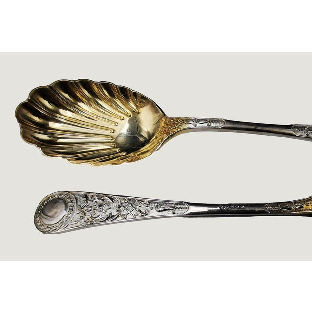 Silver Serving Cutlery is a couple of a precious decorative object realized by English manufacturer in the 19th century....