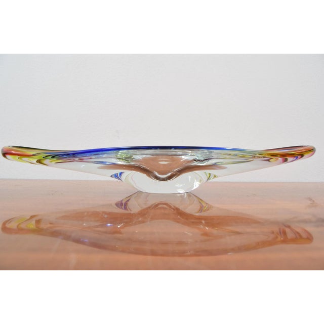 Mid-Century Bohemia Glass Bowl, 1960´s For Sale - Image 8 of 10