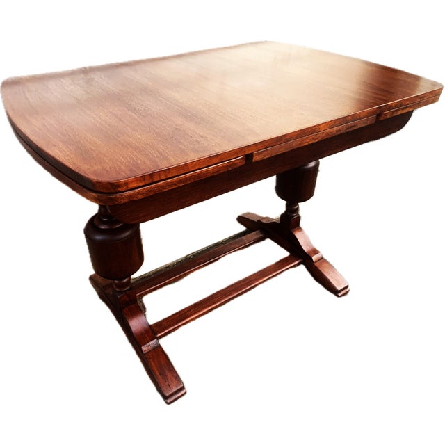 Expandable table 1960 signed inspection license gs ro 215 f condition after renovation, small dent on the top, 0.4 mm x...